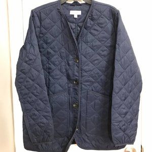 Navy Blue Quilted Jacket || Size M || Brand: Free Assembly